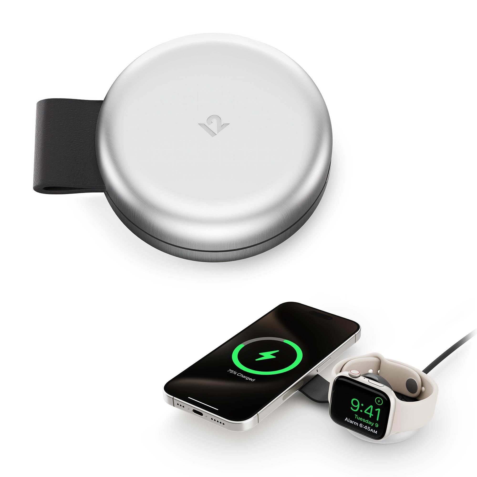 2-in-1 Wireless Charging Dock with MagSafe 15W