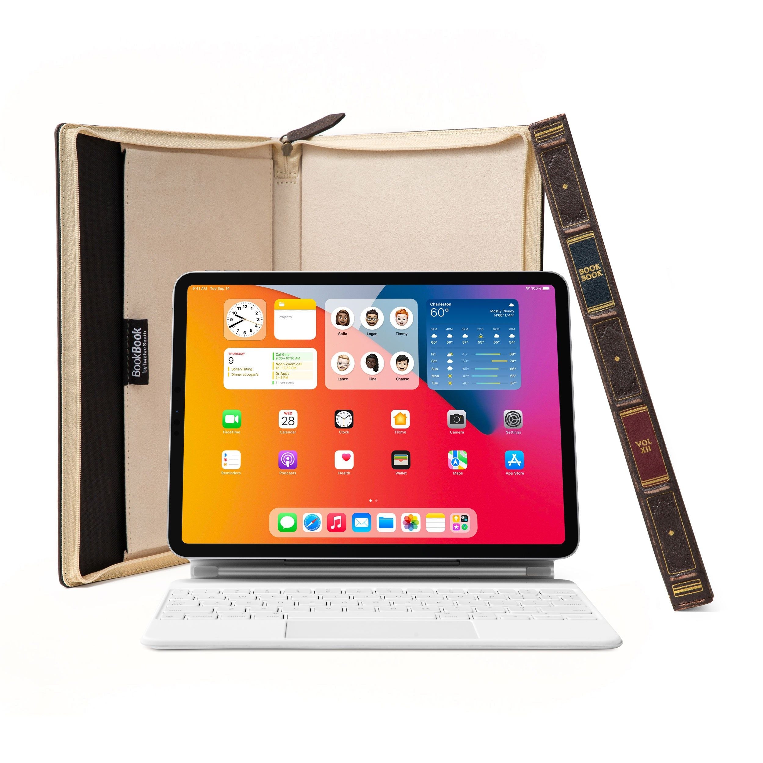 BookBook Cover for iPad + Keyboard | Vintage leather case