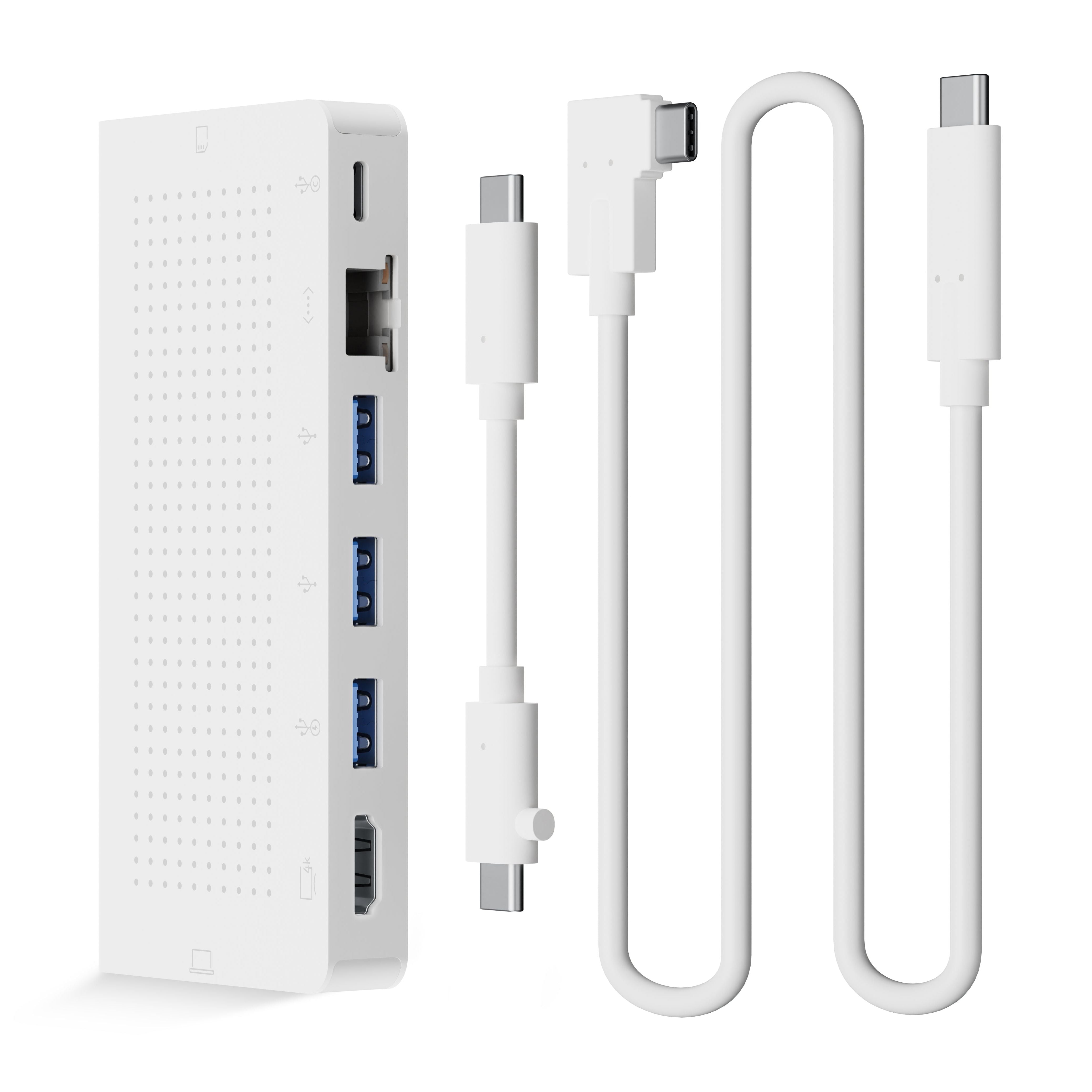 Hub adaptateur HDMI 6-EN-1 Type C vers 4K pour MacBook/Air/iMac/IPad Pro  USB A