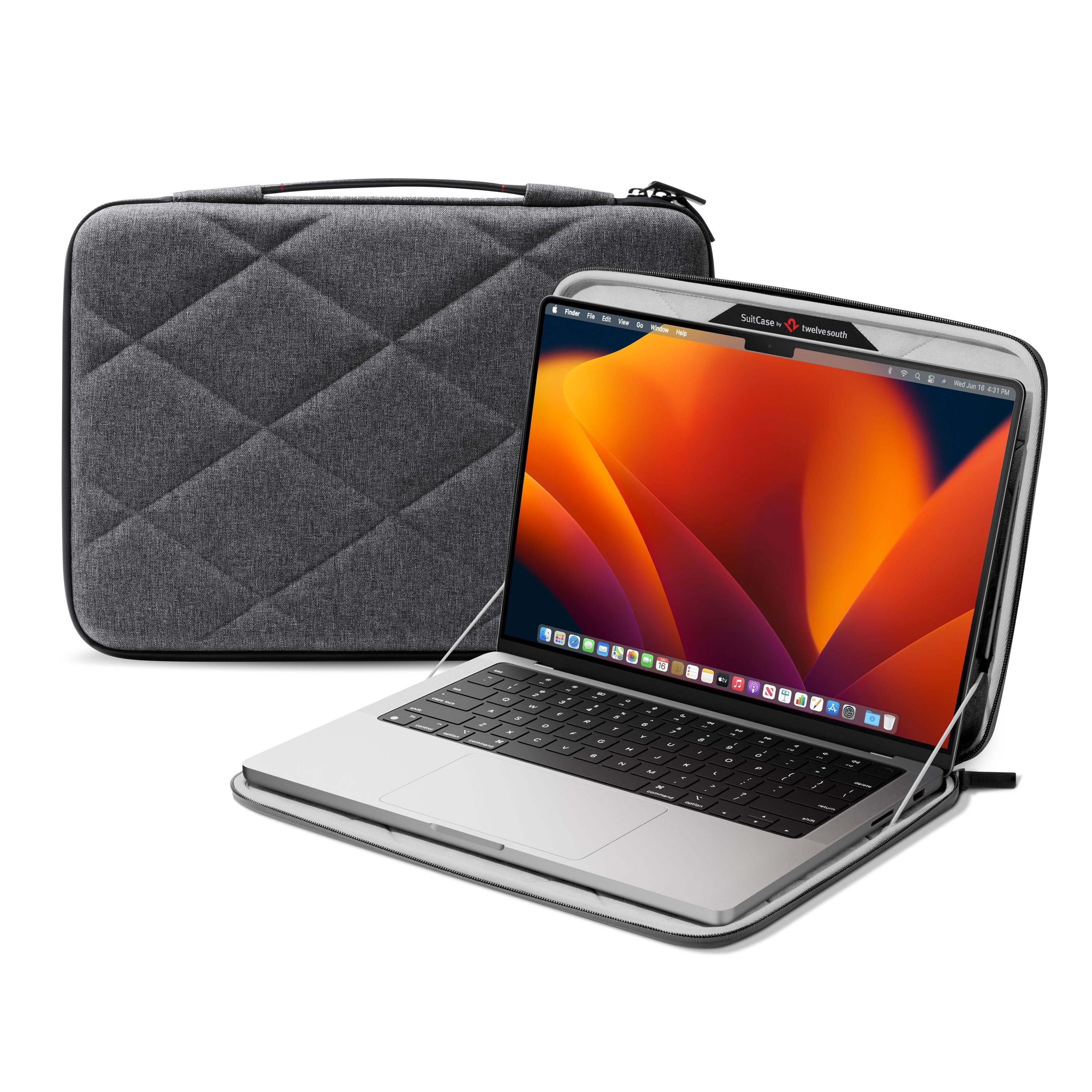 Mosiso Waterproof Laptop Shoulder Bag – Fits MacBook Air/Pro 13 14 16 Inch, Acer, PU EVA, Dustproof