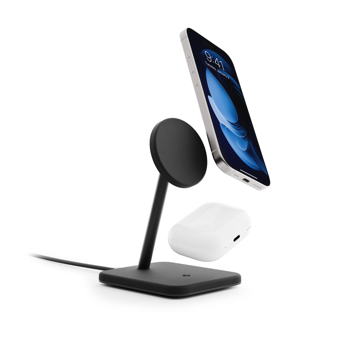 Belkin 2 In 1 Magsafe Wireless Charger 15W, Fast Charging Station For IPhone 16, 15, 14, 13 Series, AirPods, And More Black WIZ019ttBK - Best Buy