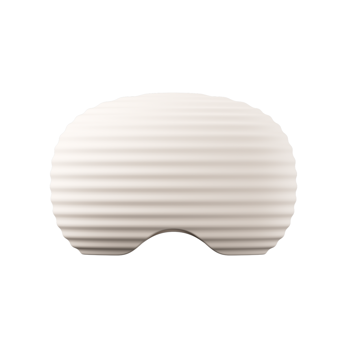 White weighted anchor with ribbed texture on a white background