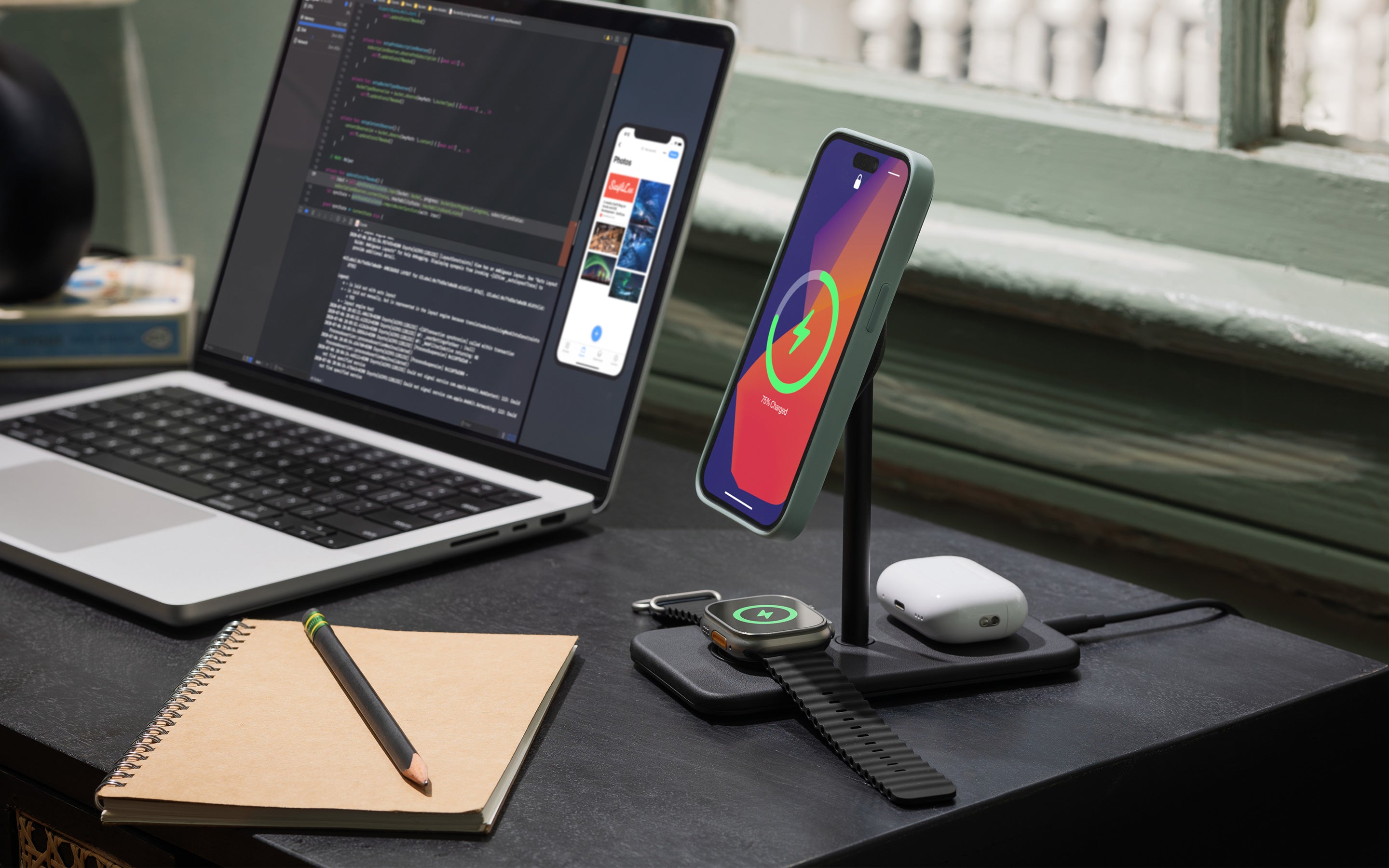 HiRise 3 Wireless Charger for iPhone, Apple Watch and AirPods