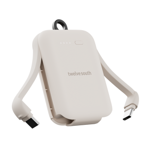 White Twelve South product with USB cables on a white background