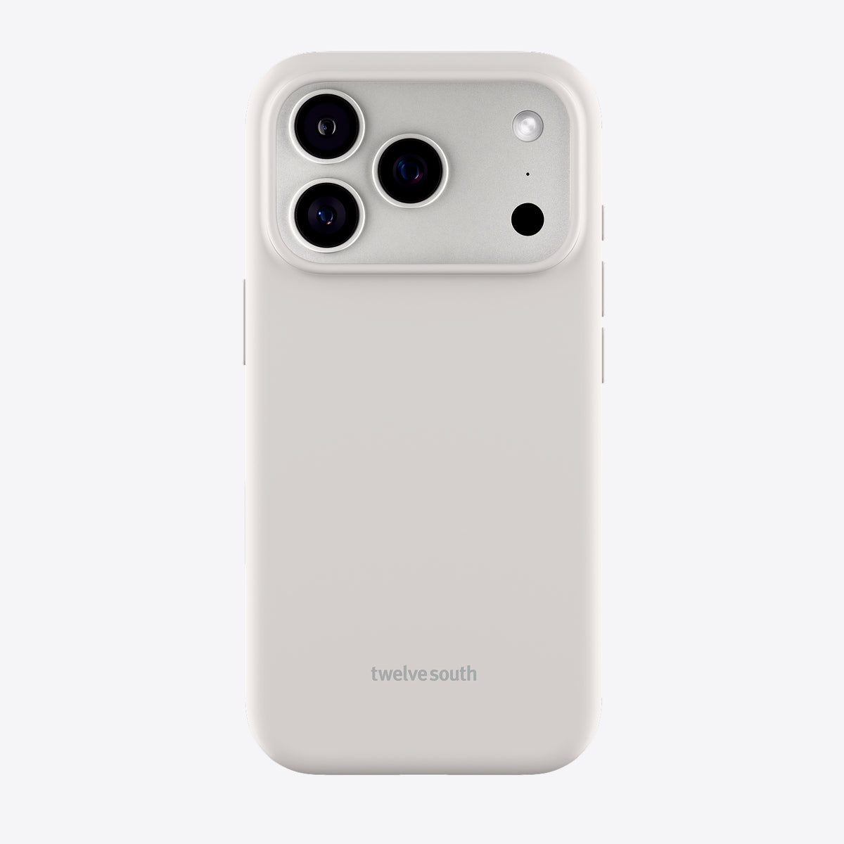 Phone case with camera lenses on a white background