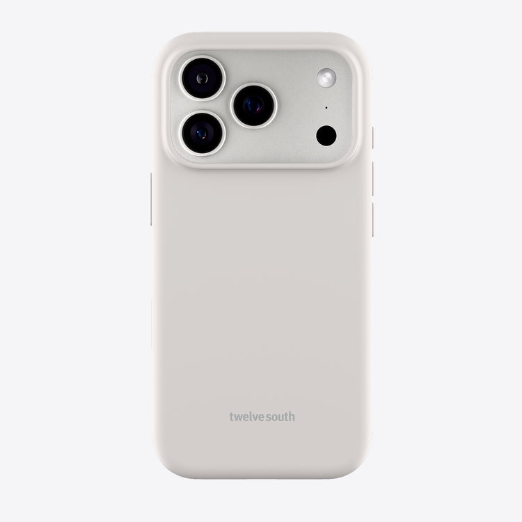 Phone case with camera lenses on a white background