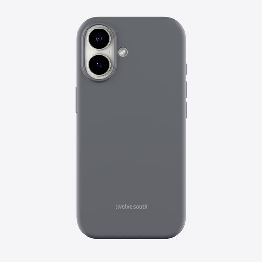Gray phone case with 'twelvesouth' branding on a white background