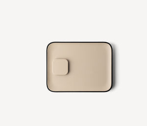 Valet 7.5 in. Taupe - Black
