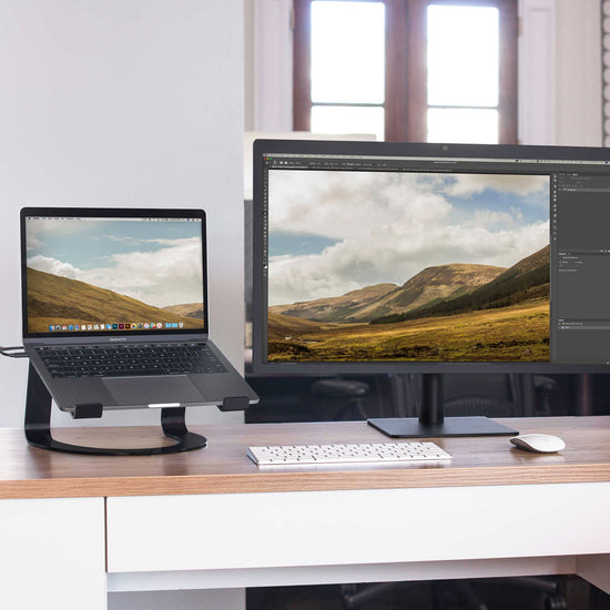 Curve for MacBook by Twelve South - Elevated desktop stand for MacBook and laptop