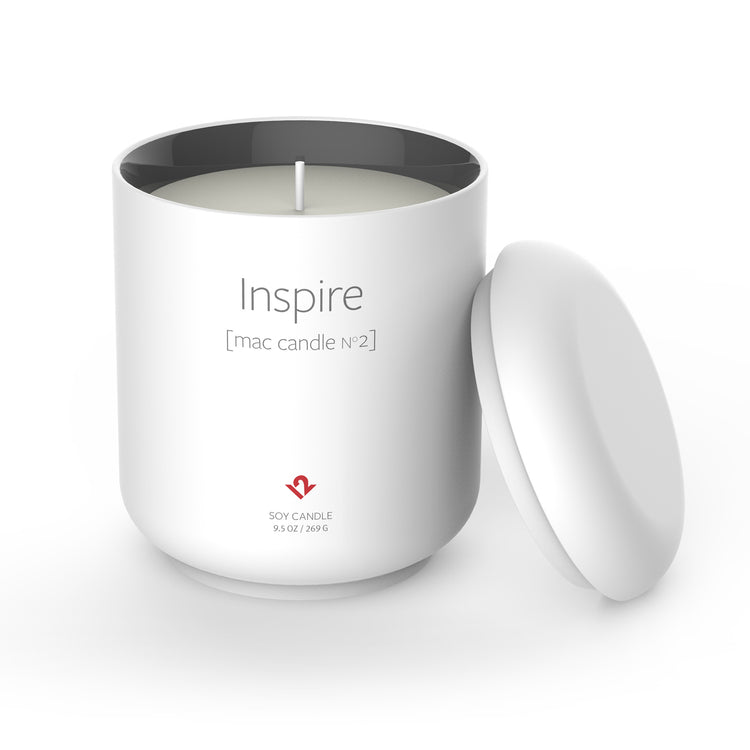 Inspire [mac candle NÂ°2], Limited edition candle in an Apple-inspired vessel - Twelve South